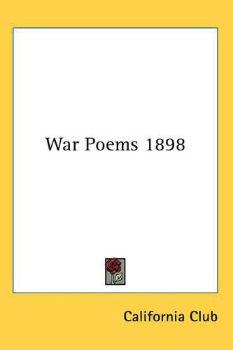 Cover image for War Poems 1898