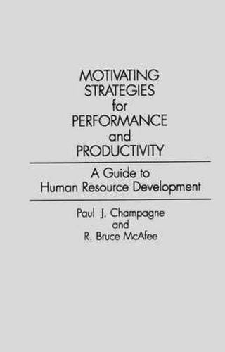 Cover image for Motivating Strategies for Performance and Productivity: A Guide to Human Resource Development