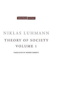 Cover image for Theory of Society, Volume 1