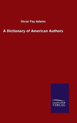 Cover image for A Dictionary of American Authors