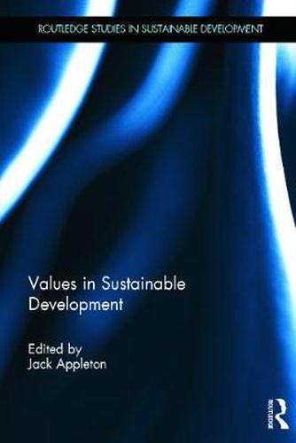 Cover image for Values in Sustainable Development