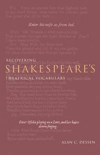 Cover image for Recovering Shakespeare's Theatrical Vocabulary