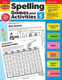 Cover image for Spelling Games and Activities, Grade 5 Teacher Resource