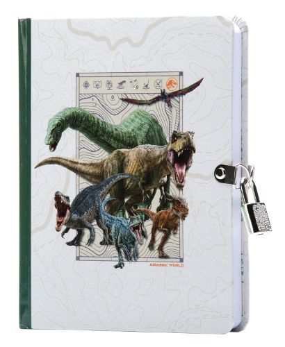 Cover image for Jurassic World Invisible Ink Lock & Key Diary