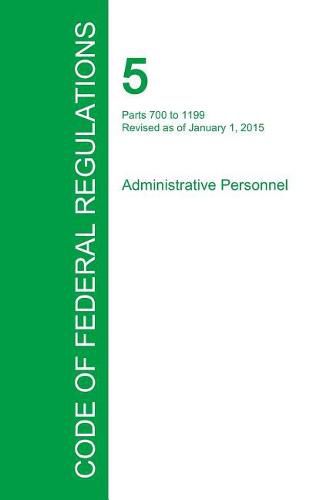 Cover image for Code of Federal Regulations Title 5, Volume 2, January 1, 2015