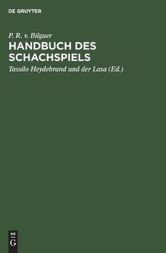 Cover image for Handbuch des Schachspiels