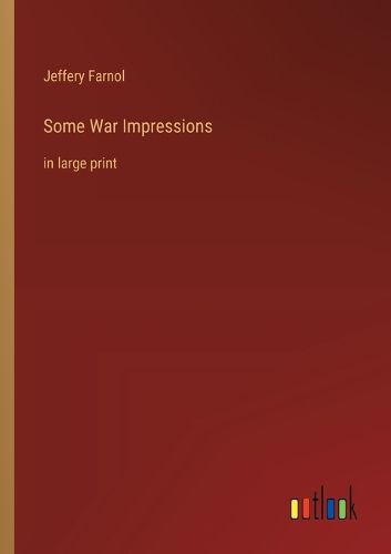 Cover image for Some War Impressions