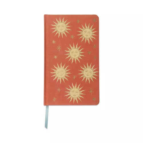 Cover image for Celestial Bookcloth Journal - Terracotta Sun