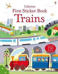 Cover image for First Sticker Book Trains