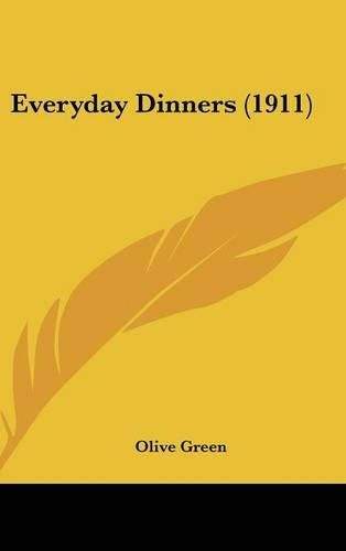 Cover image for Everyday Dinners (1911)