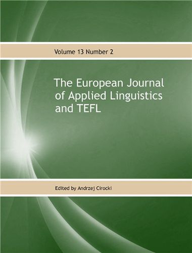 Cover image for The European Journal of Applied Linguistics and TEFL