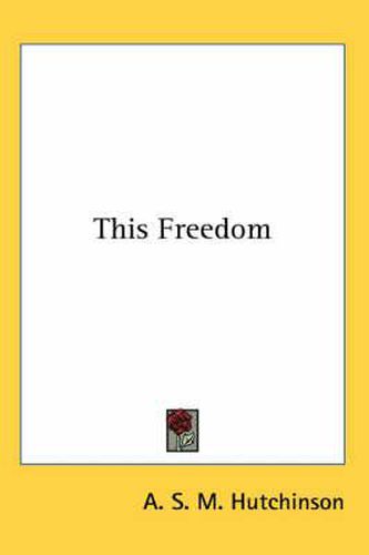 Cover image for This Freedom