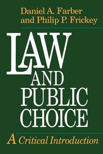 Cover image for Law and Public Choice: A Critical Introduction