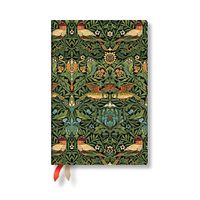 Cover image for Paperblanks 2025 Weekly Planner Morris Birds William Morris 12-Month Flexis Mini Horizontal Elastic Band 176 Pg 100 GSM
