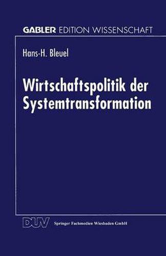 Cover image for Wirtschaftspolitik Der Systemtransformation