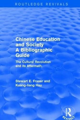 Cover image for Chinese Education and Society A Bibliographic Guide: A Bibliographic Guide