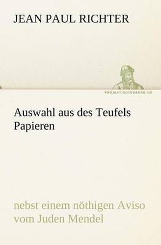 Cover image for Auswahl Aus Des Teufels Papieren