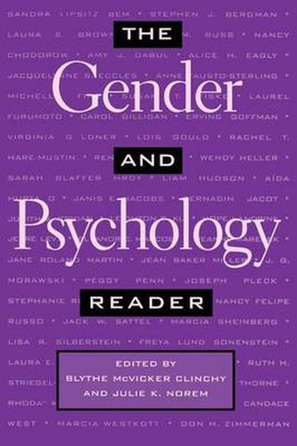 Cover image for The Gender and Psychology Reader