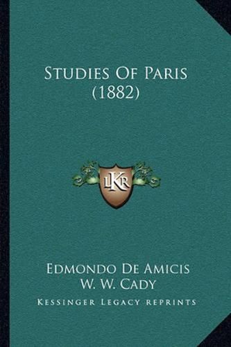 Cover image for Studies of Paris (1882)