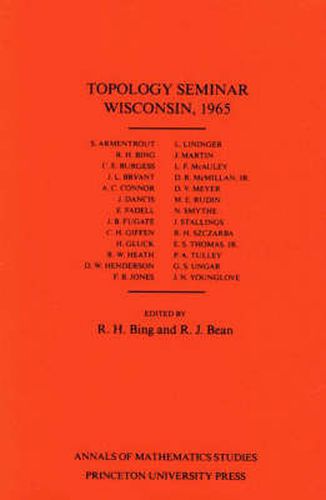 Cover image for Topology Seminar Wisconsin, 1965. (AM-60), Volume 60