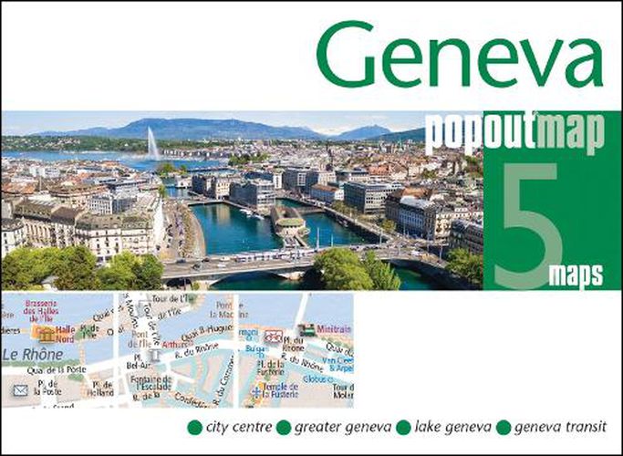 Cover image for Geneva PopOut Map - pocket size, pop up, street map of Geneva