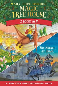 Cover image for Magic Tree House 2-in-1 Bindup: Dinosaurs Before Dark/The Knight at Dawn