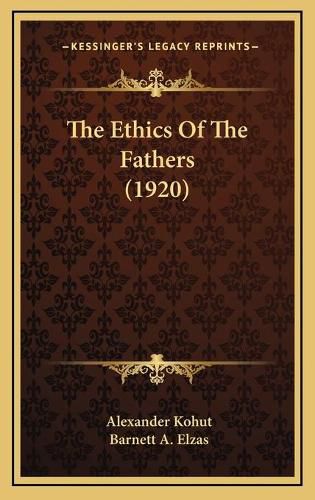 Cover image for The Ethics of the Fathers (1920)