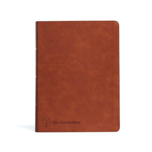 CSB Life Counsel Bible, Burnt Sienna LeatherTouch