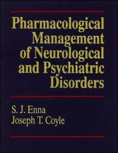 Cover image for Pharmacological Management of Neurological and Psychiatric Disorders