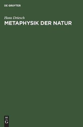 Cover image for Metaphysik Der Natur