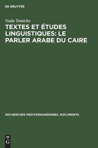 Cover image for Textes et etudes linguistiques