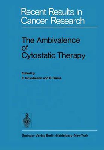 Cover image for The Ambivalence of Cytostatic Therapy