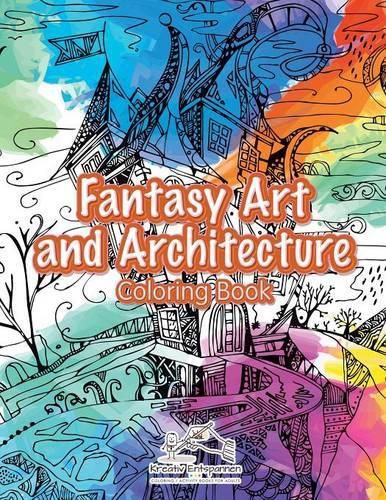 Cover image for Fantasy Art and Architecture Coloring Book