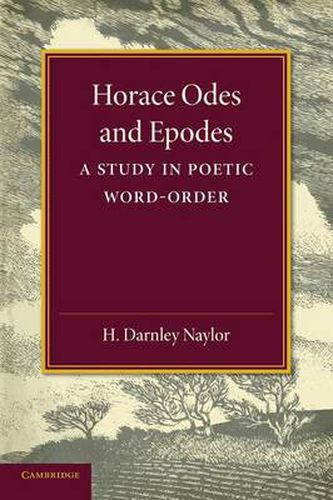 Cover image for Horace Odes and Epodes: A Study in Poetic Word-Order