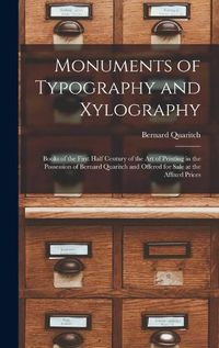 Cover image for Monuments of Typography and Xylography