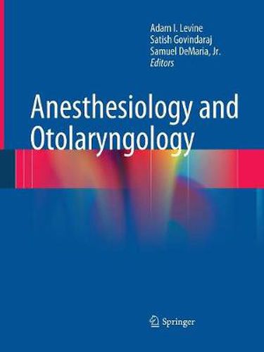 Cover image for Anesthesiology and Otolaryngology