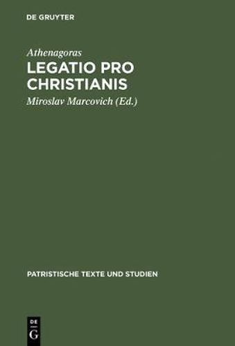 Cover image for Legatio Pro Christianis