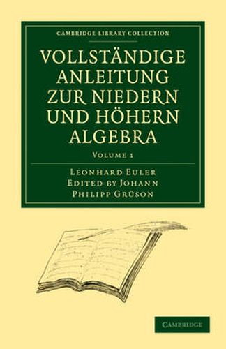 Cover image for Vollstandige Anleitung zur Niedern und Hoehern Algebra 3 Volume Paperback Set