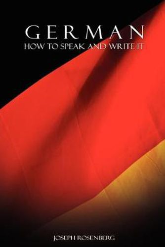 Cover image for German: How to Speak and Write It