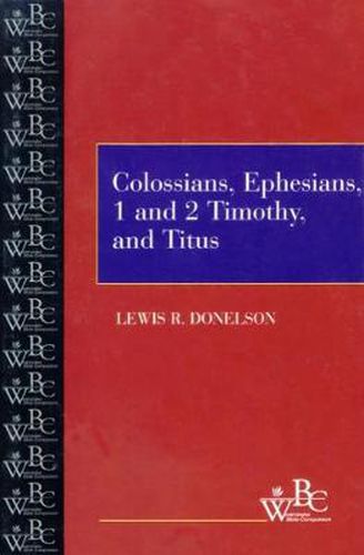 Cover image for Colossians, Ephesians, First and Second Timothy, and Titus