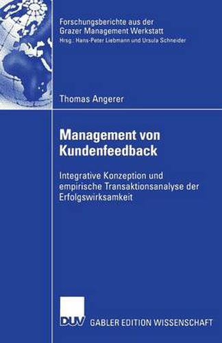 Cover image for Management Von Kundenfeedback