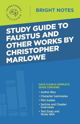 Cover image for Study Guide to Faustus and Other Works by Christopher Marlowe