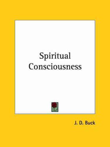 Cover image for Spiritual Consciousness