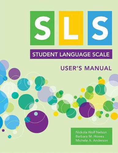 Cover image for Student Language Scale (SLS) User's Manual