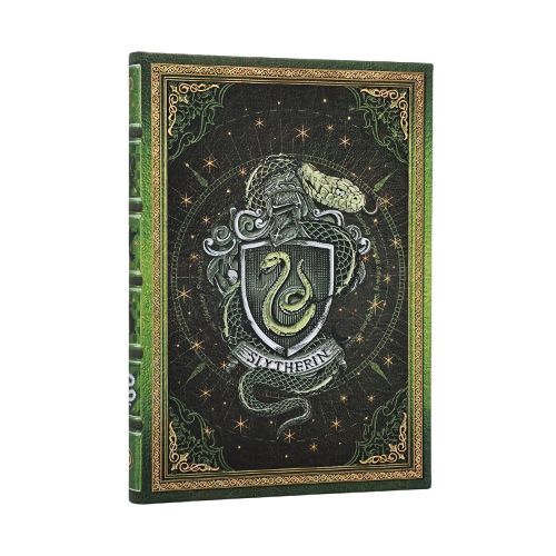 Cover image for Slytherin Journal (Harry Potter Collection) Midi Custom Lined (Elastic Band Closure)