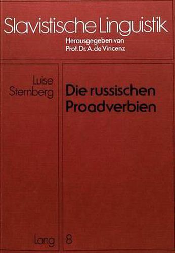 Cover image for Die Russischen Proadverbien