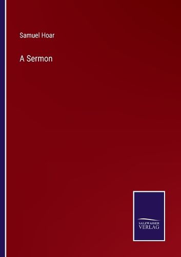 Cover image for A Sermon