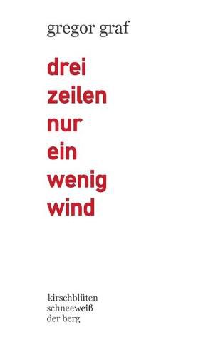 Cover image for drei zeilen nur ein wenig wind