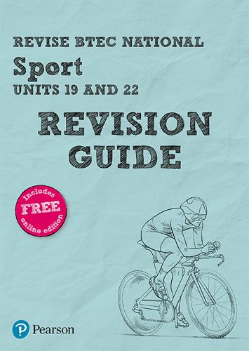 Cover image for Pearson REVISE BTEC National Sport Units 19 & 22 Revision Guide: for home learning, 2022 and 2023 assessments and exams