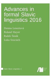 Cover image for Advances in formal Slavic linguistics 2016